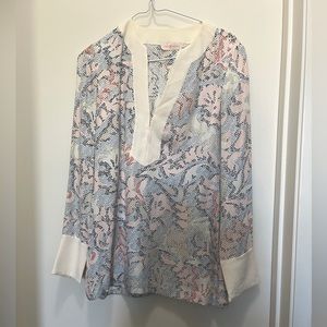 Tory burch silk tunic shirt